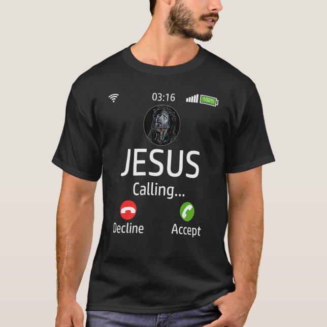 T-shirt Jésus Appelle Chrétien (Devant)