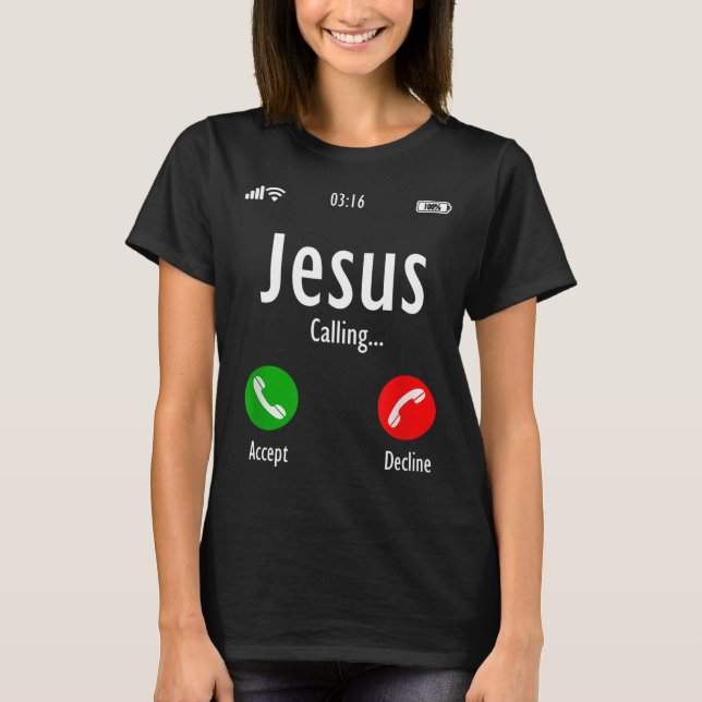 T-shirt Jésus Appelle Christian T (Devant)