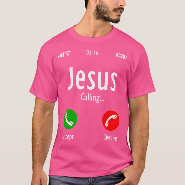 T-shirt Jésus Appelle - Christian T (Devant)