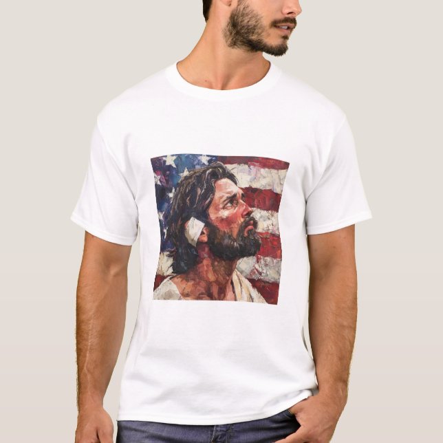 T-shirt Jésus approuve le projet 2025 (Devant)