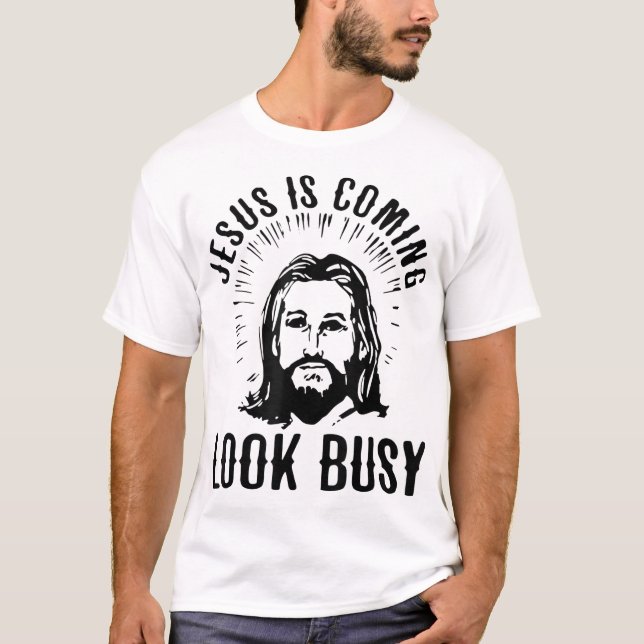 T-shirt Jésus Arrive À L'Air Occupé (Devant)
