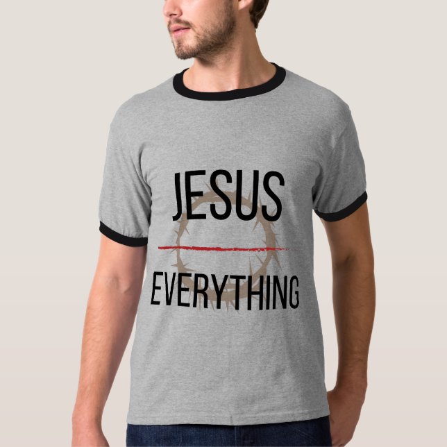 T-shirt Jésus au-dessus de tout (Devant)