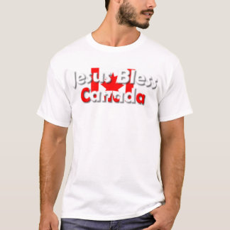 T-shirt Jésus bénissent le Canada