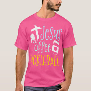 T-shirt Jesus Café Pickleball Drôle Chrétien Pickleball
