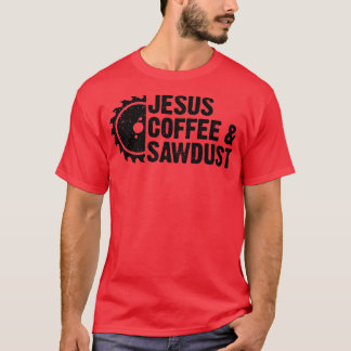T-shirt Jésus Café sciure Christian Carpenter Woodwor
