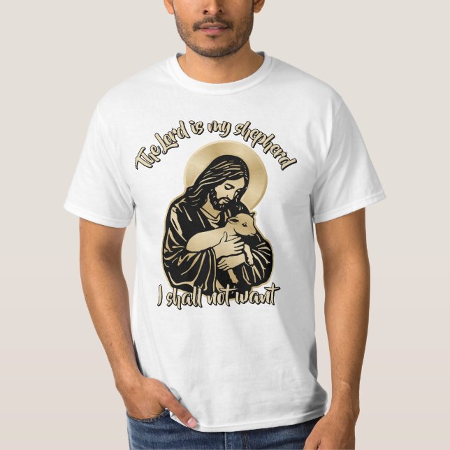 T-shirt Jesus Caring Shepherd (Devant)