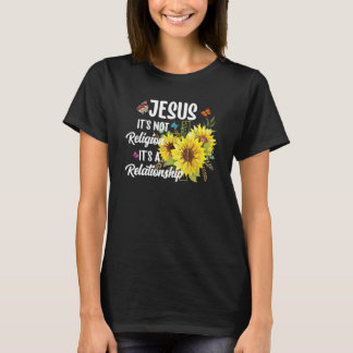 T-shirt jésus ce n'est pas la religion C'est une relation 