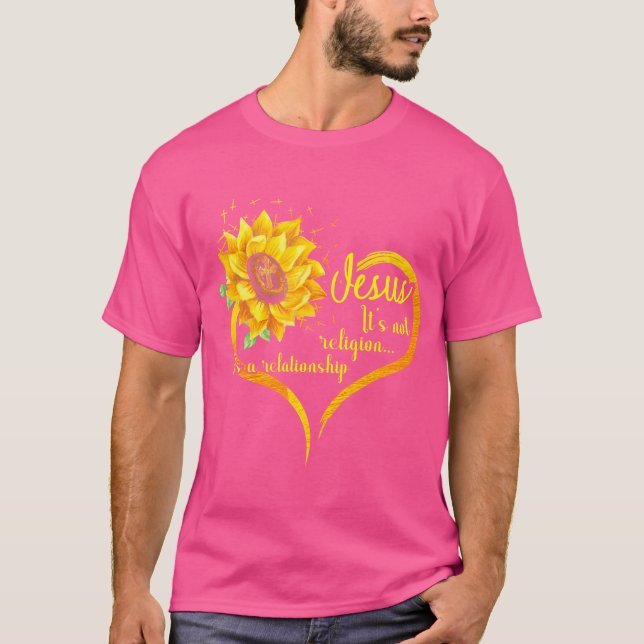 T-shirt Jésus Ce N'Est Pas Une Religion C'Est Une Relation (Devant)