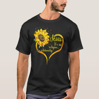 T-shirt Jésus Ce n'est pas une religion C'est une relation