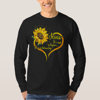 T-shirt Jésus Ce n'est pas une religion C'est une relation