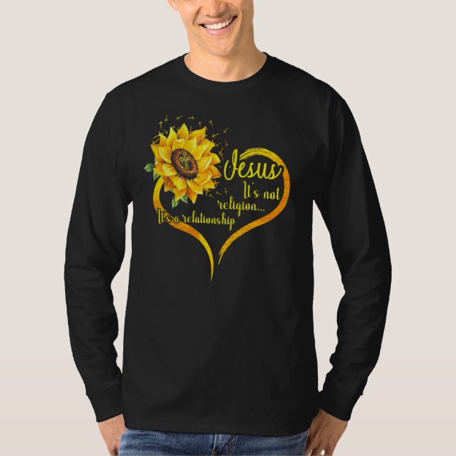 T-shirt Jésus Ce n'est pas une religion C'est une relation (Devant)