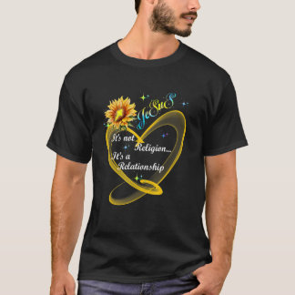 T-shirt Jésus Ce n'est pas une religion C'est une relation