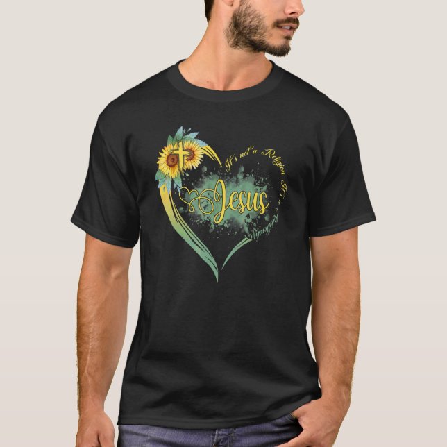 T-shirt Jésus Ce n'est pas une religion c'est une relation (Devant)