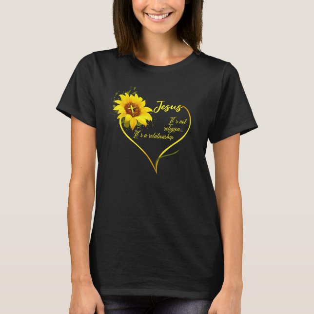 T-shirt Jésus Ce n'est pas une religion C'est une relation (Devant)