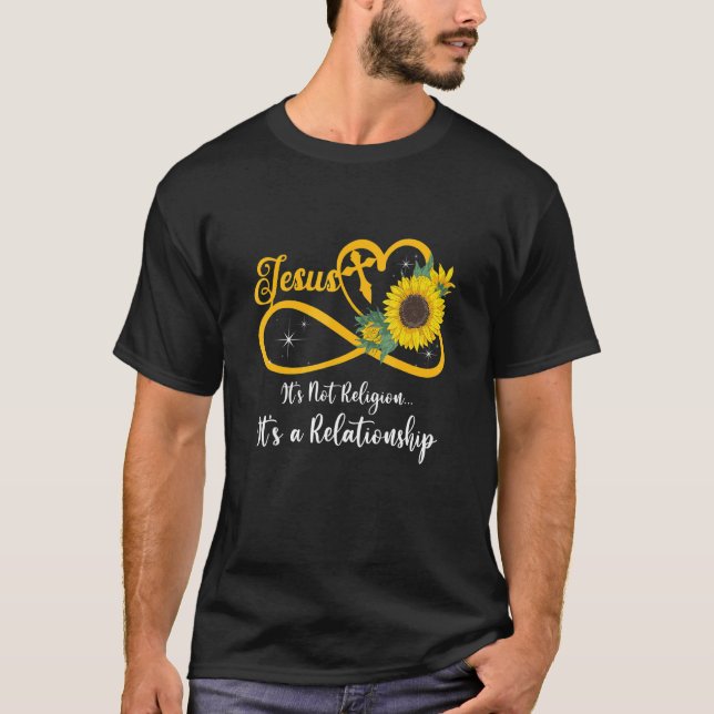T-shirt Jésus Ce n'est pas une religion C'est une relation (Devant)