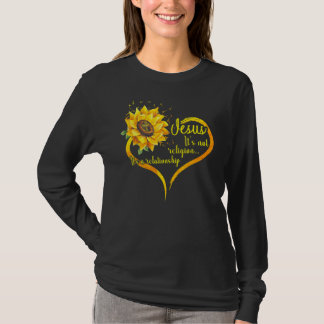 T-shirt Jésus Ce n'est pas une religion C'est une relation