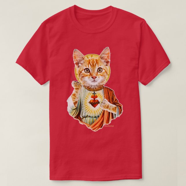 T-shirt Jésus chat (Design devant)
