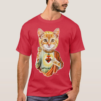T-shirt Jésus chat
