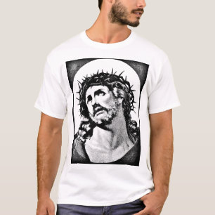 T-shirt Jésus-Christ avec la couronne d'épines Vintage r