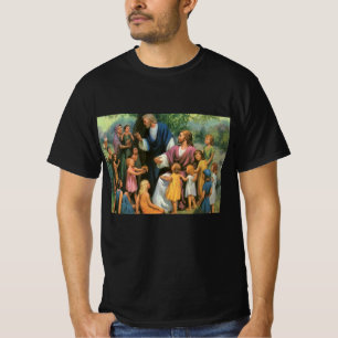 T-shirt Jésus-Christ bénissant les enfants, religion vinta