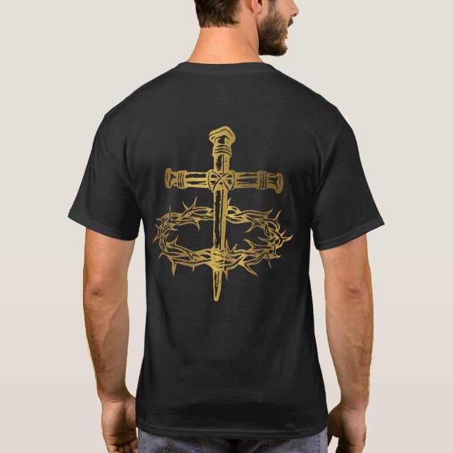 T-shirt Jésus-Christ Croix cloue couronne d'épines (Dos)