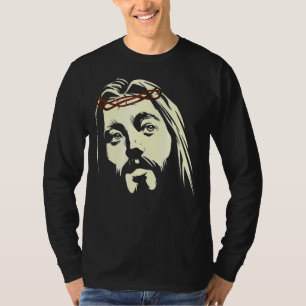 T-shirt Jésus Christ Crucifix Crucifié Couronne de Pâques