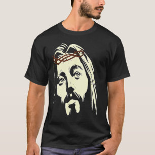 T-shirt Jésus Christ Crucifix Crucifié Couronne de Pâques