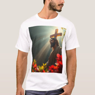 T-shirt Jésus Christ dans le jardin Tee - shirt des hommes
