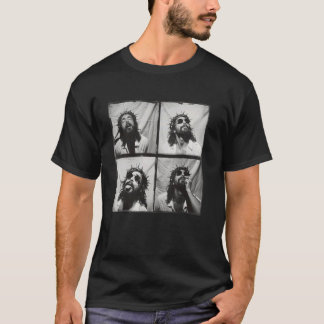 T-shirt Jésus-Christ dans le style de la machine photo vin