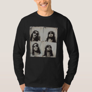 T-shirt Jésus Christ dans le style de machine photo vintag