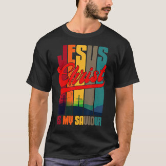 T-shirt Jésus Christ Est Mon Sauveur Pour Christian 1