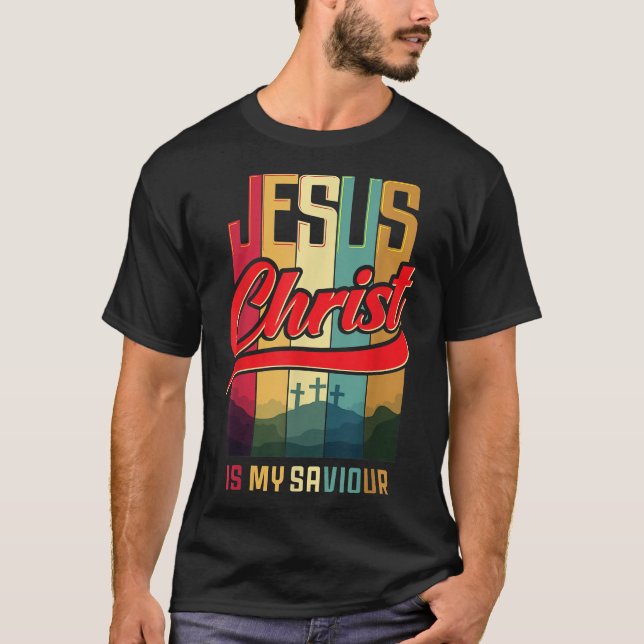 T-shirt Jésus Christ est mon Sauveur pour les Femmes chrét (Devant)