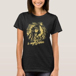 T-shirt Jésus Christ Est Mon Sauveur Pour Les Femmes Chrét