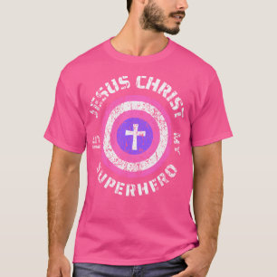 T-shirt Jésus Christ Est Mon Superhéros Jésus Jeune Filles
