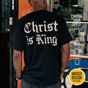 T-shirt Jésus-Christ est Roi Gothique Art Grunge Blacklett
