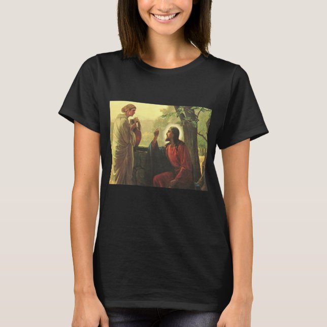 T-shirt Jésus-Christ et le Bon Samaritain au puits (Devant)