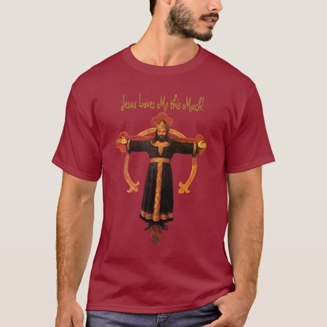T-shirt Jésus Christ le roi Croix Cristo Rey (Devant)