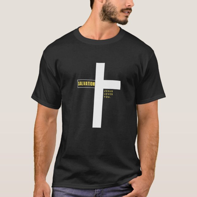T-shirt Jésus-Christ M'A Sauvé Citation De Salut Dit (Devant)