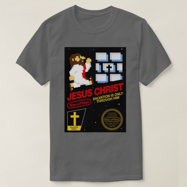 T-shirt Jésus Christ NES 8 bits (Design devant)