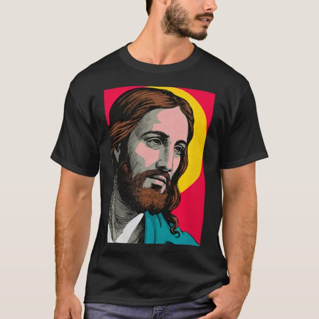 T-shirt Jesus Christ P Art Religious Easter &amp; Christma (Devant)