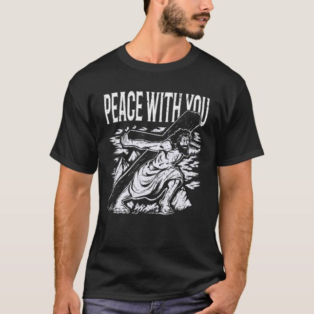 T-shirt Jésus Christ Paix avec vous (Devant)