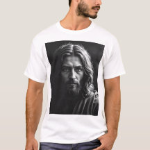 Jesus Christ - Portrait artisanal de charbon de bo