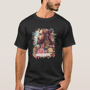 T-shirt Jésus-Christ Prince de la Paix Fleurs Dieu Chrétie