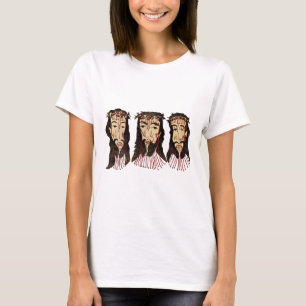 T-shirt Jésus Christ Thorn Couronne Art populaire Peinture