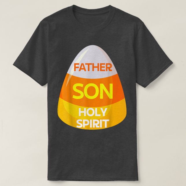 T-shirt Jesus Christian Candy Corn Halloween  (Design devant)
