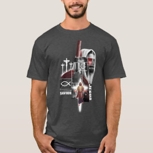 T-SHIRT JÉSUS CHRISTIAN THE SAVIOR GOD FAITH IN CHRIST FUN