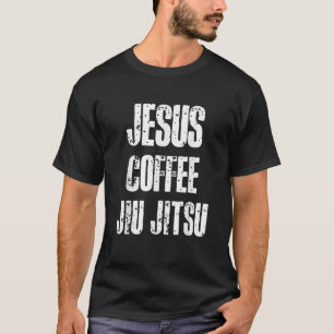 T-shirt Jesus Coffee Jiu jitsu brésilien Jiu jitsu BJJ Gif