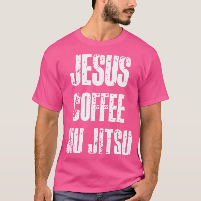 T-shirt Jesus Coffee Jiu Jitsu - Jiu-Jitsu brésilien Bjj G (Devant)