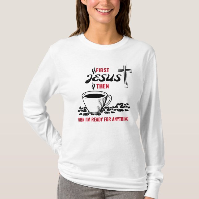T-shirt Jesus Coffee Lover (Devant)