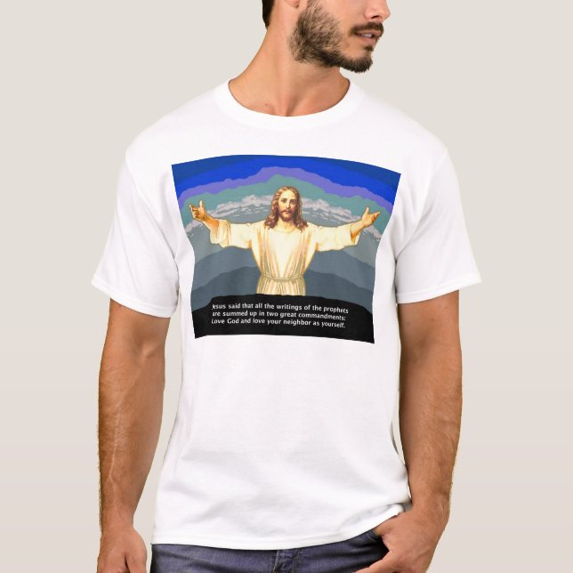 T-shirt Jésus commande (la TAILLE CHOISIE) (Devant)